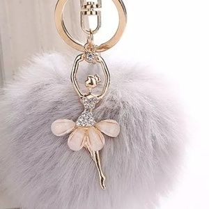 Pom pom key chain